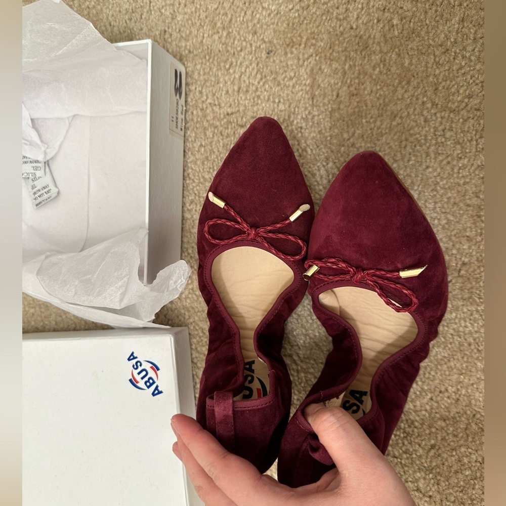 ABUSA Lambskin Genuine Leather Ballet Flat